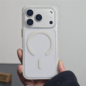 Matte Semi‑Transparent Dot Grain Case For iphone 18Pro 17Pro 16 18Pro Max For Magsafe Anti‑Slip Air‑light Armor Cover
