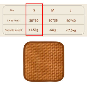 SKISOPGO Summer Bamboo Rattan Mattress Pet Folding Cooling Pad Small Medium Large Cat Puppy Dog Sleeping Mat