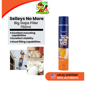 Selleys No More Big Gaps 750ml l Joint Spray Fill Crack Insulation Foam Filler Penampal Lubang