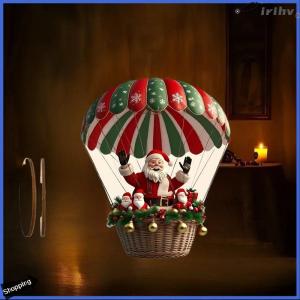 【jianzhanqinl】 10 20 30ชิ้นไม้คริสต์มาสบอลลูนอากาศร้อนจี้ซานตาคลอสต้นคริสต์มาสแขวนตกแต่งต้นคริสต์มาสของขวัญเครื่องประดับ