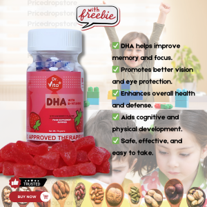 Dr. Vita DHA for Kids | Brain Development & Cognitive Support | With B-Vitamins & Omega-3