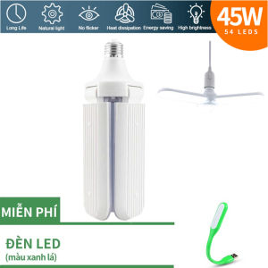 Bóng đèn 3 cánh quạt 45W siêu sáng (Với đèn LED USB miễn phí)