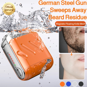 Portable Rotary Double Ring Electric Shaver Razor USB Rechargeable Waterproof Magnetic Beard Trimmer 双环剃须刀