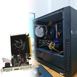 Low Profile DDR3 64Bit Graphics with Cooling Fan PCIe 16X Computer Graphics Video For Office Home