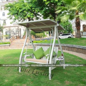 Xích đu ngoài trời Nhập khẩu 100% Xích đu Sân vườn Nhôm đúc Đẹp Không hang rỉ Xích đu - X02