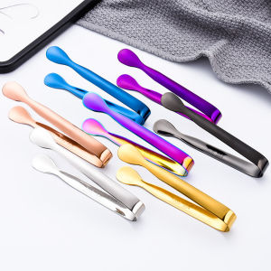 WEIYA Stainless Steel Party Dessert Coffee Bar Utensil Bread Cube Sugar Tongs Food Serving Clip Kitchen Accessories Ice Tongs