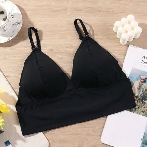 【Fairy Castle】áo Ngực Hở Lưng Gợi Cảm Áo Lót Ren Khoét Sâu Lưng Thấp Chữ U Áo Lót Cúp Mỏng Đồ Lót Co Giãn Không Đường May Mềm Áo Ba Lỗ