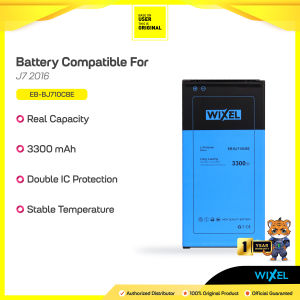 WIXEL Baterai Samsung Galaxy J7 2016 J710 EB-BJ710CBE Double Power Real Capacity Batre Batrai Battery HP Handphone Original Ori Dual