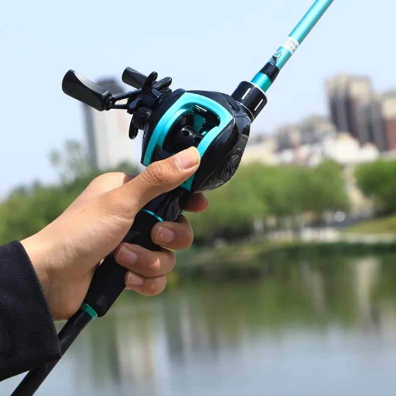 Fishing Rod Fishing Reel Set 2 Section Spinning Fishing Rod 5.2:1