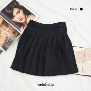 Welabelle Amy Tennis Skirt Flare Highwaist / Rok Mini Lipit (B15)