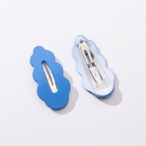 GOODOO เครื่องประดับผมประดับ คลิปผมเมฆ สไตล์อิน เครื่องประดับศีรษะหวาน คลิปหนีบผม แฟชั่นสำหรับผู้หญิง สีลูกอมสี บางคลิปหนีบ สาวๆ