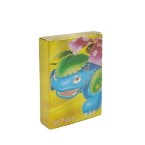 50Pcs 60Pcs Rare Gold Pokemon Cards Trainer/EX/GX/Mega Laser Card Game Adult Kids Toys Gift