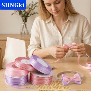 [COD] 🔥🔥🔥SHNGki 3Mm Rộng Satin Ribbon Màu Rắn Đôi Phải Đối Mặt Cho Bé Tắm Ủng hộ Trang Trí Làm Nguồn Cung Cấp