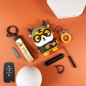 Cute Cartoon Soft TPU Full Cover Car Key Case Cover - Anti-Scratch Shockproof Protector 1Pc - For Vinfast VF5 CS75 Plus CS95 CS35 CS15 CS85 Alswin CS55 Eado CS15EV CX20 CX70