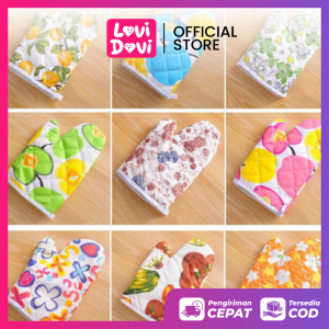 Sarung Tangan Microwave Tahan panas Berbagai Motif/ Sarung tangan Oven / Oven Heat Resistant Gloves