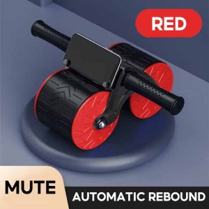 ABS ROLLER Automatic Rebound Double Round  Wheel Abdominal Muscle Wheel Beginner Silent Tank Wheel GYMFitness Equipment