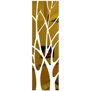 Acrylic 3D Mirror Surface Lucky Tree Wall Sticker Bedroom and Living Room Wall Sticker Home Decor