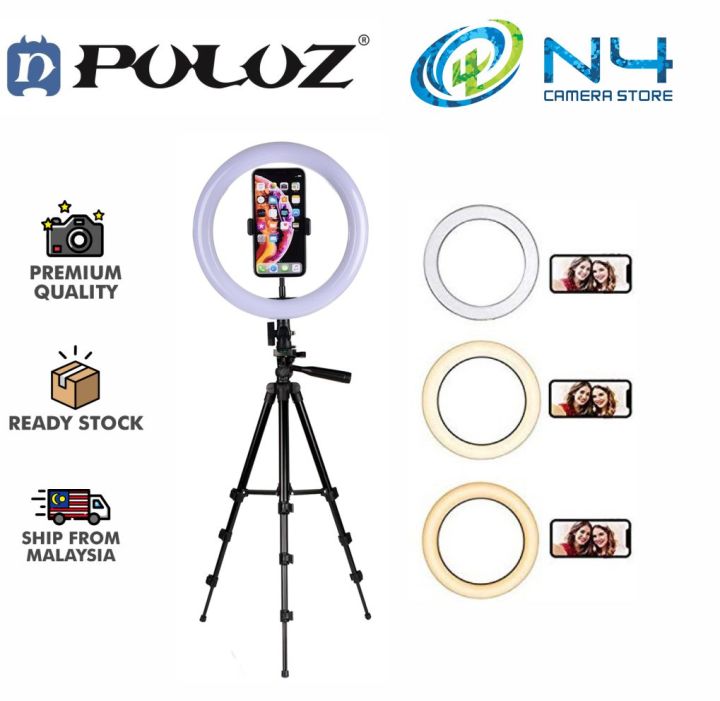 Ready Stock) Puluz inch USB Modes Dimmable LED Ringling For