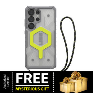 [ Samsung Galaxy S25 Ultra ] UAG Pathfinder Clear Active Neon Case Bundle with Lanyard