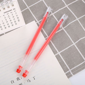 Perfect Life 5pcs Transparent Frosted Gel Pen 0.5mm Bullet Point Fountain Pen Learning Stationery Office Supplies