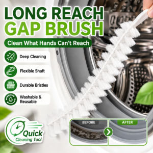 Washing Machine Gap Cleaning Brush Long Handle Crevice Cleaner Tool Extended Reach Laundry Machine Brush Household Cleaning Accessory