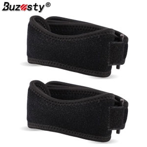 Buzesty 2 PCS Knee Brace Adjustable Patellar Strap Band EVA Compression Pad For Knee Support Running Hiking Jumpers Knee Tendonitis Adjustable Strap Patellar Tendon Stabilizer