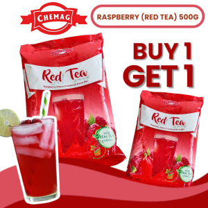 BUY 1 TAKE1 Chemag Raspberry (red tea)  powdered Juice 500g BEST BEFORE JANUARY 16 2026 SAVE 155PESOS