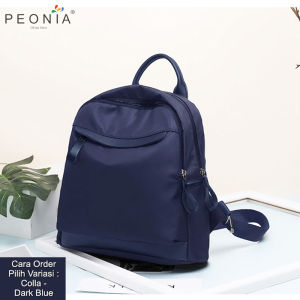Peonia PNA COLLA Water Resistant Ransel  Tas Wanita Pria Punggung  Kantor Kerja Sekolah Kuliah Outdoor Trendy Fashion Style Travel Casual Backpack Anak Remaja Perempuan Selempang Cewek Bag