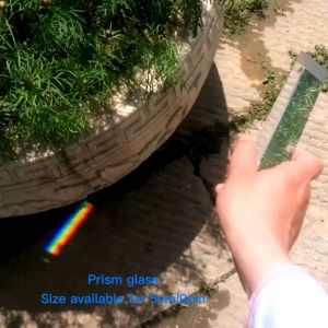 Rainbow Prism STEM Glass Reflecting Triangular Prism Light Spectrum Color Prism