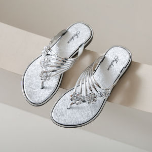 Wanita selesa sandal Flat dalaman & luaran selipar kasual tidak tergelincir biasa (Comfortable Women Flat Sandals indoor & outdoor Casual Slippers Non-slip Regular Fit)