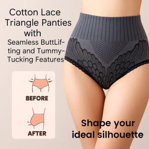 Womens highwaisted panties graphene antibacterial body pants girdle