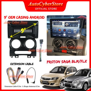Proton SAGA BLM FLX 2008-2015 UPPER TYPE Android Player Casing 9" inch with Socket Power Custom Up
