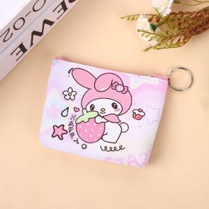 VINTLOOK กระเป๋าสตางค์ซิปน่ารักลายเฮลโล้คิตตี้ถือแอปเปิ้ล สำหรับเด็กและวัยรุ่น