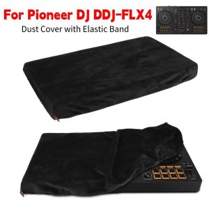 FLYING 1Pcs with Elastic Band DJ Controller Dust Cover Short Plush Reusable Protective Sleeve Soft Dustproof Case for Pioneer DDJ-FLX4 DJ Controller