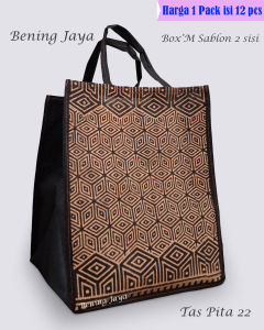 Tas Hajatan Spunbond Pita 22 BoxM Sablon 2 Sisi