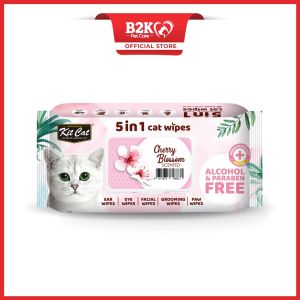 Kit Cat 5 in 1 Cat Wipes 80s (Single / Carton - 12 Packs)