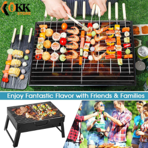 OKK Alat Panggangan Portable Barbeque Grill / Tempat Bakar Sate Steak Serbaguna