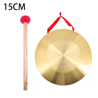 9cm 12cm 15cm Hand Gong Copper Gong Flood Control Warning With Play Hammer Traditional Instrument