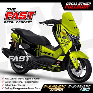 Decal Stiker NMAX NEO - TURBO 2024 Fullbody Desain TERBARU Gressini Racing TERBARU Kendaraan Motorcycle
