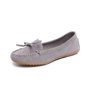 [Free Shipping] WomenS Spring And Autumn New Collection: Bow-Tie Flat Shoes Round-Toe Suitable For Women Available In Larger Sizes