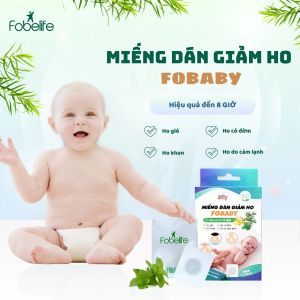 Miếng Dán Giảm Ho Tinh Dầu Tràm Fobaby Fobe Cho Trẻ Nhỏ - Hộp 6 Miếng