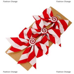 [COD] Fashion Change Christmas BowsLarge Wreaths Bows For Tree Gift Wrapping GarlandChristmas Decoration Holiday Crafts Xmas Tree Ribbon Ornaments