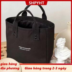 [COD] SHPYHT Giao hàng địa phương Của phụ nữ vải túi xách rắn màu sắc của phụ nữ thường công suất lớn Túi du lịch