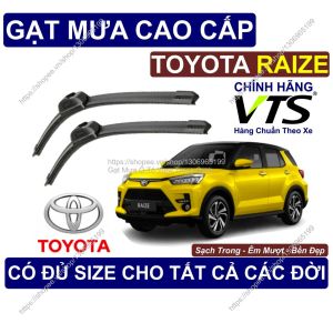 Gạt Mưa Sạch Êm Bền Kính Lái Toyota Raize Cặp Gạt Mưa Kính Lái Toyota Raize Có Đủ Size Cho Các Đời Xe Raize