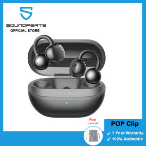 SoundPEATS POP Clip Bluetooth 5.4 Ear Clip AI ENC Multipoint Connection Game Mode Fast Charging IPX5 30H Playtime Open Wireless Earphones Bluetooth Earphones Wireless Earbuds Earphones