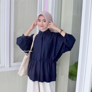 Kalisha - Alya Shirt (Atasan Wanita Serut Bahan Popline)
