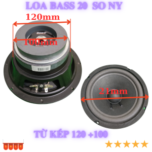 Củ loa bass 20 Sony từ kép công suất 250w côn 38 hàng chất lượng - giá 1 chiếc