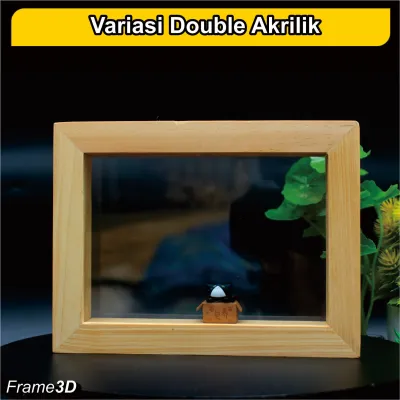 Pigura / frame foto / Bingkai Kayu 3D ukuran 4R 10x15 & 5R 13x18 + Kaca Acrylic anti pecah Termurah