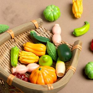 OKDEALS01 Cute Simulation Vegetables Mini Handicrafts Vegetables Figurines Miniatures Imitation Vegetable DIY Decorations Fake Vegetables Micro Landscape Ornaments