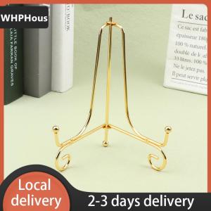 WHPHous Vàng sắt hiển thị đứng Craft Bracket cuốn sách chủ ảnh bệ Bát món ăn khung hình ảnh tấm Giá vẽ lưu trữ trang trí